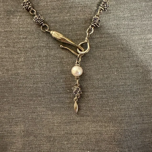 Michael Dawkins Caviar 925 Sterling Silver Beaded Link 18 Necklace
